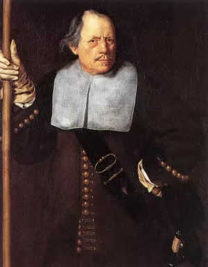 Portrait of Fovin de Hasque painting by Jacob Van Oost The Elder