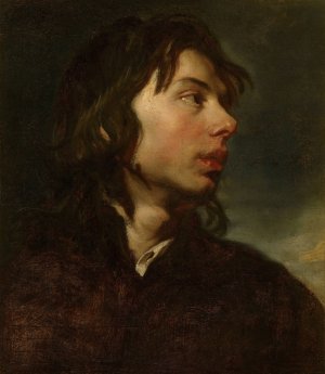 Bust of a Young Man by Jacob Van Oost The Younger Oil Painting