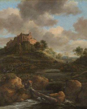 Bentheim Castle by Jacob Van Ruisdael Oil Painting