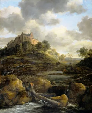 Bentheim Castle by Jacob Van Ruisdael - Oil Painting Reproduction