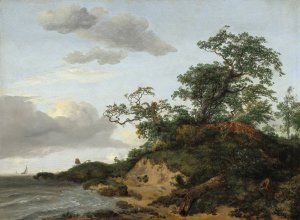 Dunes by the Sea by Jacob Van Ruisdael Oil Painting