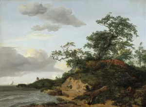 Dunes by the Sea by Jacob Van Ruisdael Oil Painting