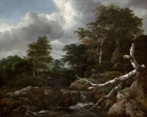 Forest Scene by Jacob Van Ruisdael Oil Painting