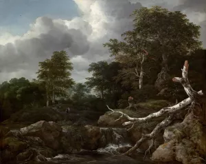 Forest Scene by Jacob Van Ruisdael Oil Painting