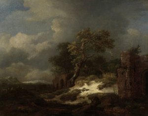 Landscape with Ruins by Jacob Van Ruisdael Oil Painting