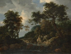 The Forest Stream by Jacob Van Ruisdael Oil Painting