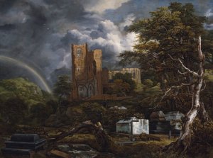 The Jewish Cemetery by Jacob Van Ruisdael Oil Painting