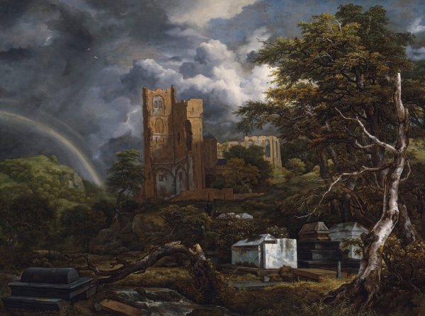 Main Product Photo of The Jewish Cemetery  Painting by Jacob Van Ruisdael