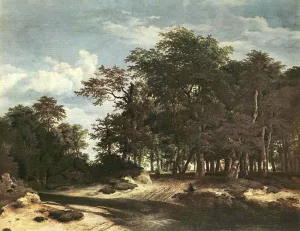 The Large Forest by Jacob Van Ruisdael - Oil Painting Reproduction