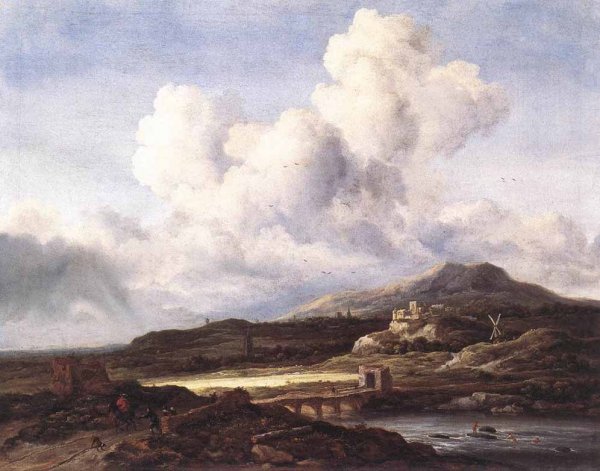 Main Product Photo of The Ray of Sunlight Painting by Jacob Van Ruisdael