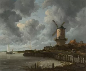 The Windmill at Wijk bij Duurstede by Jacob Van Ruisdael Oil Painting