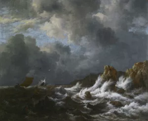 View from the Coast of Norway by Jacob Van Ruisdael Oil Painting
