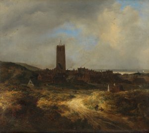 View of Egmond aan Zee by Jacob Van Ruisdael Oil Painting
