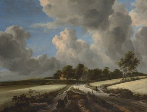Wheat Fields by Jacob Van Ruisdael Oil Painting