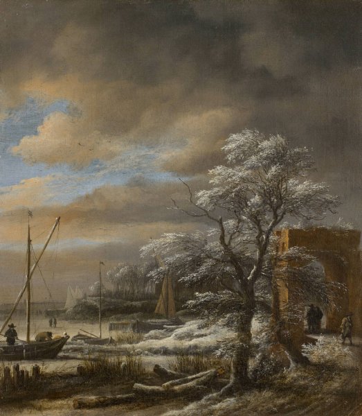 Main Product Photo of Winter Landscape  Painting by Jacob Van Ruisdael