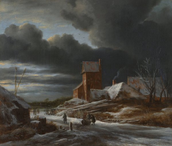 Main Product Photo of Winter Landscape  Painting by Jacob Van Ruisdael