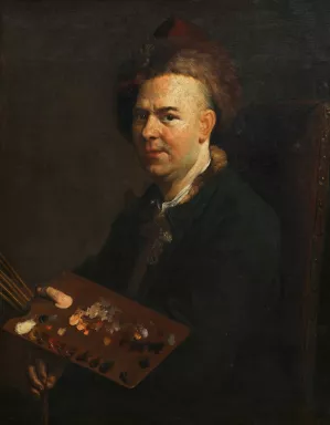 Selbstbildnis Jakob van Schuppen by Jacob Van Schuppen Oil Painting