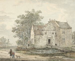 Kasteel IJzendoorn in de Betuwe by Jacob Van Strij Oil Painting