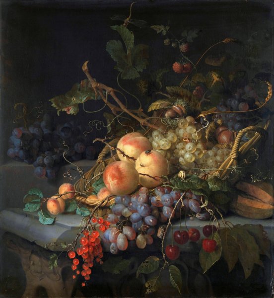 Main Product Photo of Still Life with Fruit  Painting by Jacob Van Walscapelle