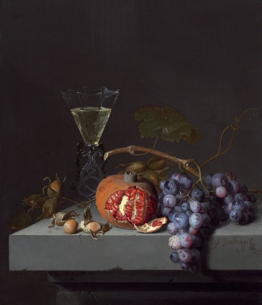 Main Product Photo of Still Life with Fruit  Painting by Jacob Van Walscapelle