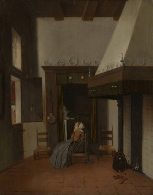 The Little Nurse by Jacob Vrel Oil Painting