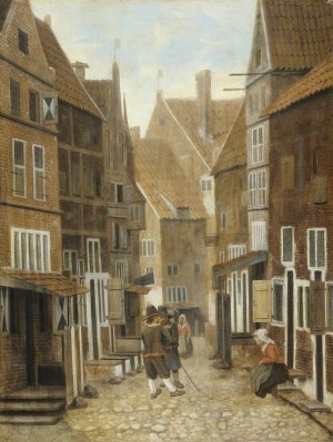 View of a Town by Jacob Vrel Oil Painting