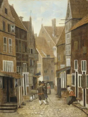 View of a Town by Jacob Vrel Oil Painting