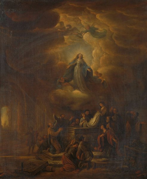 Assumption of the Virgin  by Jacob Willemsz De Wet - Hand-Painted Oil Painting Reproduction