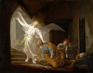 The Liberation of Saint Peter by Jacob Willemsz De Wet Oil Painting