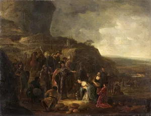 The Meeting of David and Abigail painting by Jacob Willemsz De Wet The Elder