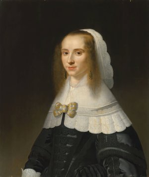 Portrait of a lady by Jacob Willemsz Delff The Younger Oil Painting