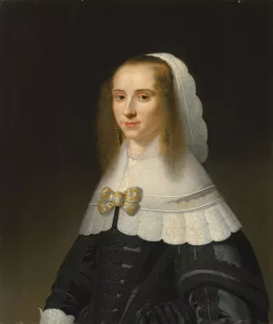 Portrait of a lady by Jacob Willemsz Delff The Younger Oil Painting