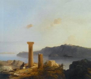 A Moments Rest by Jacobus Alburtus Michael Jacobs Oil Painting