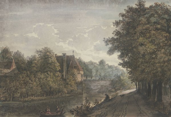 Main Product Photo of Aan de Stadt Muur tot Utrecht  Painting by Jacobus Van Liender