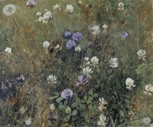 Blooming Clover by Jacobus Van Looy Oil Painting