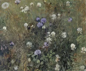 Blooming Clover by Jacobus Van Looy Oil Painting