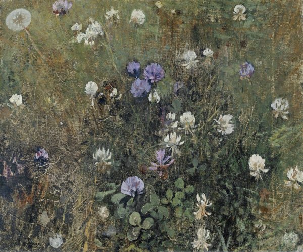 Main Product Photo of Blooming Clover  Painting by Jacobus Van Looy