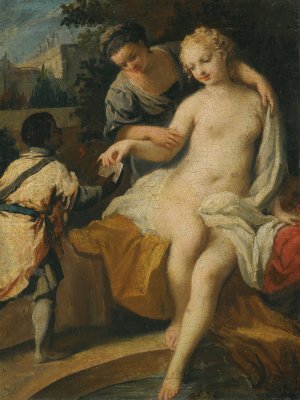 David And Bathseba by Jacopo Amigoni Oil Painting