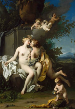 Flora and Zephyr by Jacopo Amigoni Oil Painting