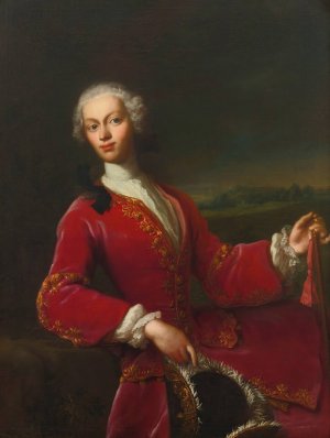 Portrait of a young man by Jacopo Amigoni Oil Painting