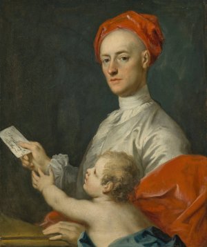 Portrait of Carew Hervey Mildmay by Jacopo Amigoni Oil Painting