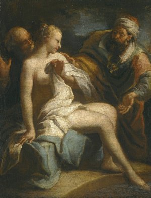 Susannah And The Elders by Jacopo Amigoni Oil Painting
