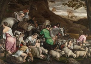 Jacob's Journey by Jacopo Bassano Oil Painting