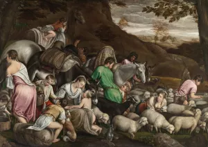 Jacob's Journey by Jacopo Bassano Oil Painting