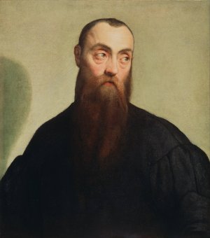 Portrait of a Bearded Man by Jacopo Bassano Oil Painting