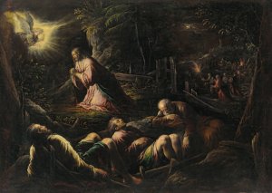 The Agony in the Garden by Jacopo Bassano Oil Painting