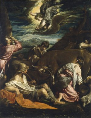 The Annunciation to the Shepherds by Jacopo Bassano Oil Painting