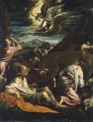 The Annunciation to the Shepherds by Jacopo Bassano Oil Painting