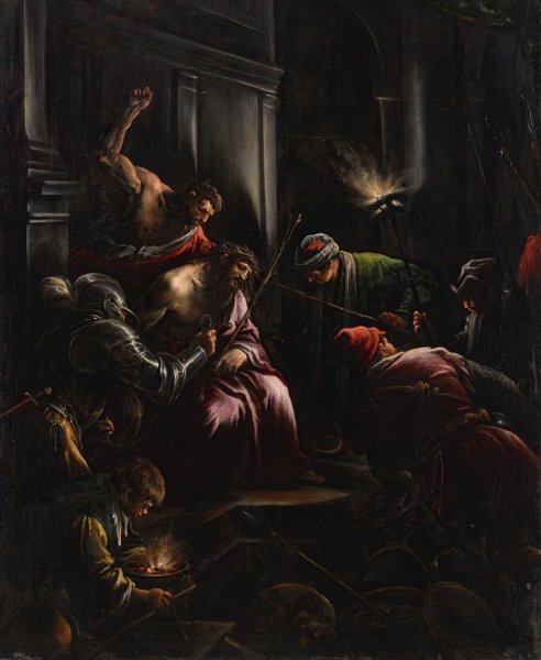 Main Product Photo of The Mocking Of Christ Painting by Jacopo Bassano