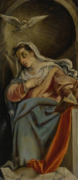Virgin of the Annunciation by Jacopo Bassano Oil Painting